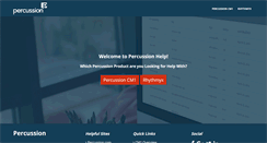 Desktop Screenshot of help.percussion.com