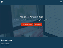 Tablet Screenshot of help.percussion.com